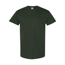 Gildan Mens Heavy Cotton Short Sleeve T-Shirt (Pack Of 5) - 2XL, Forest Green