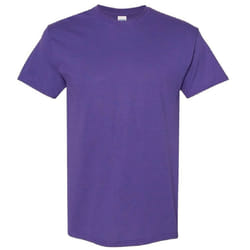 Gildan Mens Heavy Cotton Short Sleeve T-Shirt (Pack Of 5) - 2XL, Lilac
