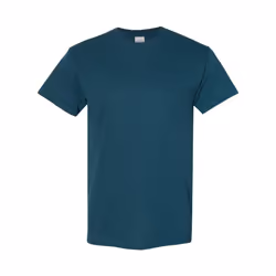 Gildan Mens Heavy Cotton Short Sleeve T-Shirt (Pack Of 5) - 2XL, Midnight