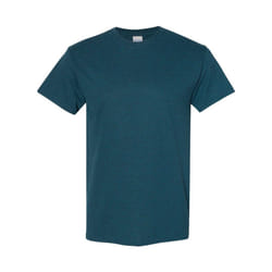 Gildan Mens Heavy Cotton Short Sleeve T-Shirt (Pack Of 5) - 2XL, Midnight