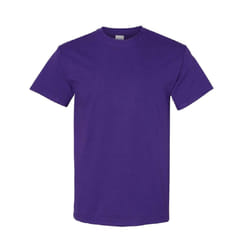 Gildan Mens Heavy Cotton Short Sleeve T-Shirt (Pack Of 5) - 2XL, Purple