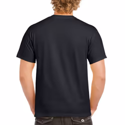 Gildan Mens Heavy Cotton Short Sleeve T-Shirt (Pack Of 5) - 3XL, Black