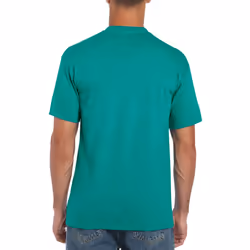 Gildan Mens Heavy Cotton Short Sleeve T-Shirt (Pack Of 5) - L, Antique Jade Dome