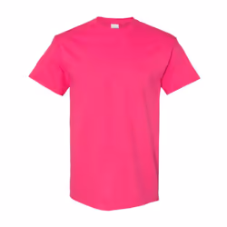 Gildan Mens Heavy Cotton Short Sleeve T-Shirt (Pack Of 5) - L, Heliconia