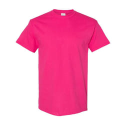 Gildan Mens Heavy Cotton Short Sleeve T-Shirt (Pack Of 5) - L, Heliconia
