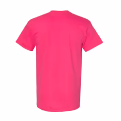 Gildan Mens Heavy Cotton Short Sleeve T-Shirt (Pack Of 5) - L, Heliconia