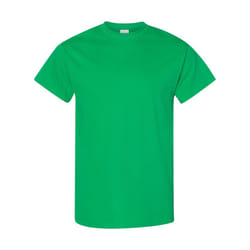 Gildan Mens Heavy Cotton Short Sleeve T-Shirt (Pack Of 5) - L, Irish Green