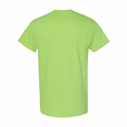 Gildan Mens Heavy Cotton Short Sleeve T-Shirt (Pack Of 5) - L, Lime