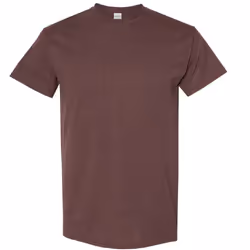 Gildan Mens Heavy Cotton Short Sleeve T-Shirt (Pack Of 5) - L, Russet