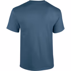 Gildan Mens Heavy Cotton Short Sleeve T-Shirt (Pack Of 5) - M, Indigo Blue