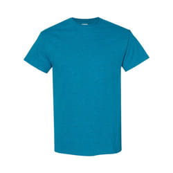 Gildan Mens Heavy Cotton Short Sleeve T-Shirt (Pack Of 5) - S, Antique Sapphire