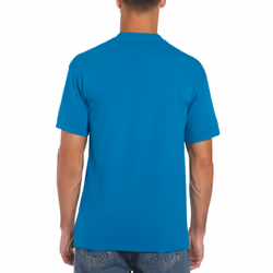 Gildan Mens Heavy Cotton Short Sleeve T-Shirt (Pack Of 5) - S, Antique Sapphire