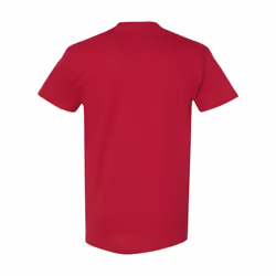 Gildan Mens Heavy Cotton Short Sleeve T-Shirt (Pack Of 5) - S, Cardinal