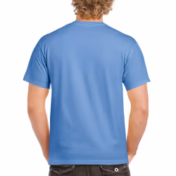 Gildan Mens Heavy Cotton Short Sleeve T-Shirt (Pack Of 5) - S, Carolina Blue