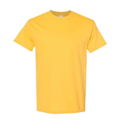 Gildan Mens Heavy Cotton Short Sleeve T-Shirt (Pack Of 5) - S, Daisy