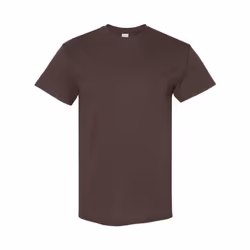 Gildan Mens Heavy Cotton Short Sleeve T-Shirt (Pack Of 5) - S, Dark Chocolate