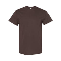 Gildan Mens Heavy Cotton Short Sleeve T-Shirt (Pack Of 5) - S, Dark Chocolate