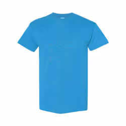 Gildan Mens Heavy Cotton Short Sleeve T-Shirt (Pack Of 5) - S, Heather Sapphire