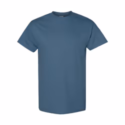 Gildan Mens Heavy Cotton Short Sleeve T-Shirt (Pack Of 5) - S, Indigo Blue