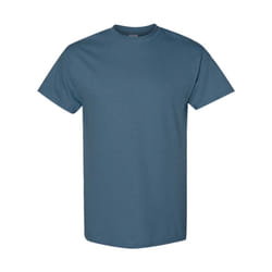 Gildan Mens Heavy Cotton Short Sleeve T-Shirt (Pack Of 5) - S, Indigo Blue