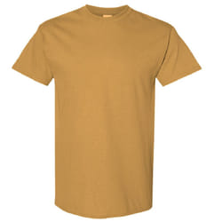 Gildan Mens Heavy Cotton Short Sleeve T-Shirt (Pack Of 5) - S, Old Gold