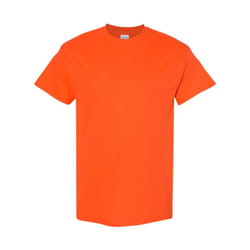 Gildan Mens Heavy Cotton Short Sleeve T-Shirt (Pack Of 5) - S, Orange