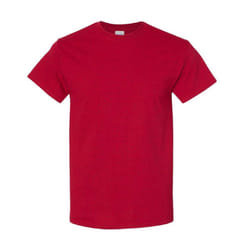 Gildan Mens Heavy Cotton Short Sleeve T-Shirt (Pack Of 5) - XL, Antique Cherry Red