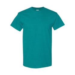 Gildan Mens Heavy Cotton Short Sleeve T-Shirt (Pack Of 5) - XL, Antique Jade Dome