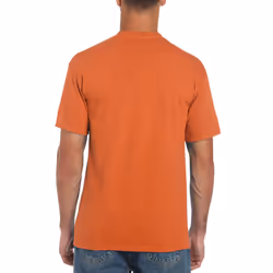 Gildan Mens Heavy Cotton Short Sleeve T-Shirt (Pack Of 5) - XL, Antique Orange