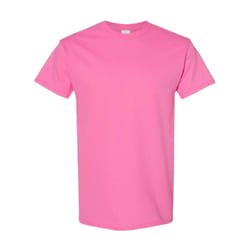 Gildan Mens Heavy Cotton Short Sleeve T-Shirt (Pack Of 5) - XL, Azalea