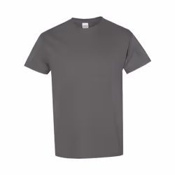 Gildan Mens Heavy Cotton Short Sleeve T-Shirt (Pack Of 5) - XL, Charcoal