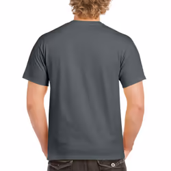 Gildan Mens Heavy Cotton Short Sleeve T-Shirt (Pack Of 5) - XL, Charcoal
