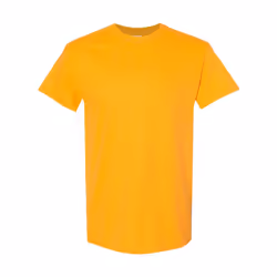 Gildan Mens Heavy Cotton Short Sleeve T-Shirt (Pack Of 5) - XL, Gold