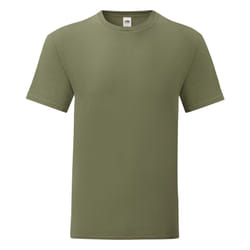 Fruit Of The Loom Mens Iconic T-Shirt (Pack Of 5) - M, Classic Olive Green