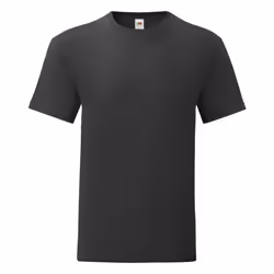 Fruit Of The Loom Mens Iconic T-Shirt (Pack Of 5) - S, Black
