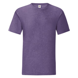 Fruit Of The Loom Mens Iconic T-Shirt (Pack Of 5) - S, Heather Purple