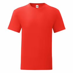 Fruit Of The Loom Mens Iconic T-Shirt (Pack Of 5) - S, Red