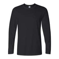 Gildan Mens Soft Style Long Sleeve T-Shirt (Pack Of 5) - 2XL, Black