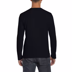 Gildan Mens Soft Style Long Sleeve T-Shirt (Pack Of 5) - 2XL, Black