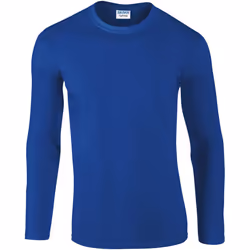 Gildan Mens Soft Style Long Sleeve T-Shirt (Pack Of 5) - M, Royal