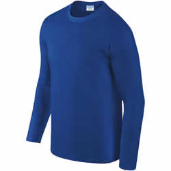 Gildan Mens Soft Style Long Sleeve T-Shirt (Pack Of 5) - M, Royal