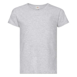 Fruit Of The Loom Girls Childrens Valueweight Short Sleeve T-Shirt (Pack Of 5) - 14-15, Heather Grey
