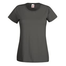 Fruit Of The Loom Ladies/Womens Lady-Fit Valueweight Short Sleeve T-Shirt (Pack Of 5) - 2XL, Light Graphite