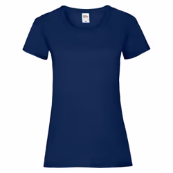 Fruit Of The Loom Ladies/Womens Lady-Fit Valueweight Short Sleeve T-Shirt (Pack Of 5) - 2XL, Navy