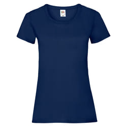 Fruit Of The Loom Ladies/Womens Lady-Fit Valueweight Short Sleeve T-Shirt (Pack Of 5) - 2XL, Navy