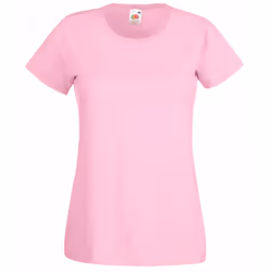 Fruit Of The Loom Ladies/Womens Lady-Fit Valueweight Short Sleeve T-Shirt (Pack Of 5) - M, Light Pink