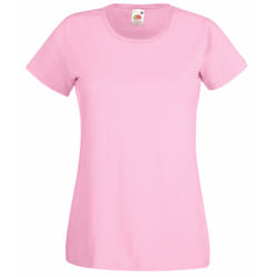 Fruit Of The Loom Ladies/Womens Lady-Fit Valueweight Short Sleeve T-Shirt (Pack Of 5) - M, Light Pink