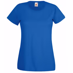 Fruit Of The Loom Ladies/Womens Lady-Fit Valueweight Short Sleeve T-Shirt (Pack Of 5) - M, Royal