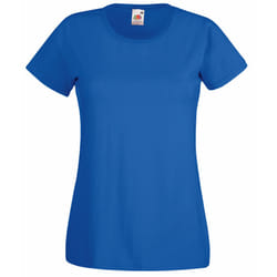 Fruit Of The Loom Ladies/Womens Lady-Fit Valueweight Short Sleeve T-Shirt (Pack Of 5) - M, Royal