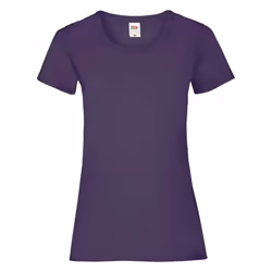 Fruit Of The Loom Ladies/Womens Lady-Fit Valueweight Short Sleeve T-Shirt (Pack Of 5) - S, Purple